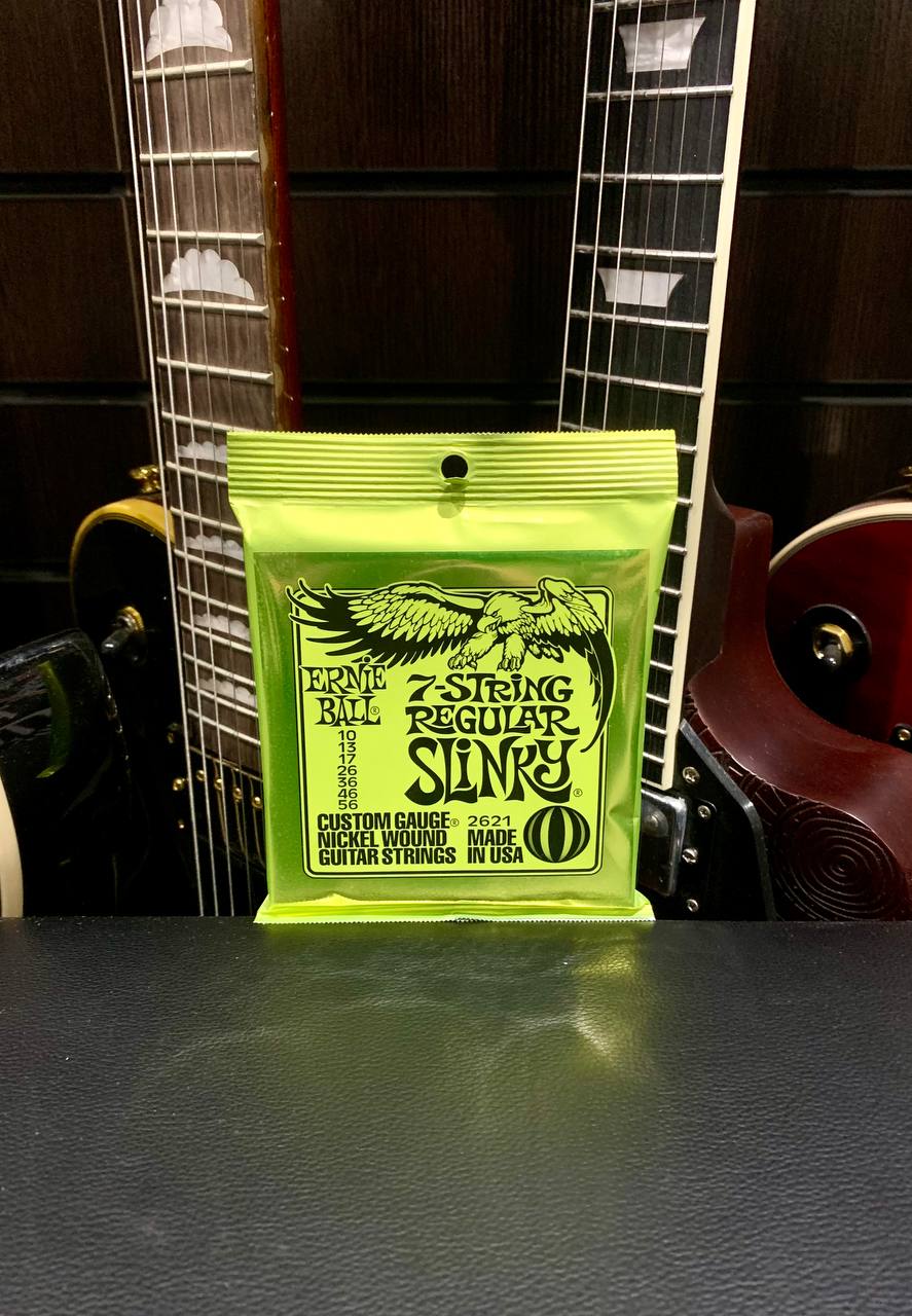 Струны для 7-ми струнной Электрогитары Ernie Ball 10-56 (USA)