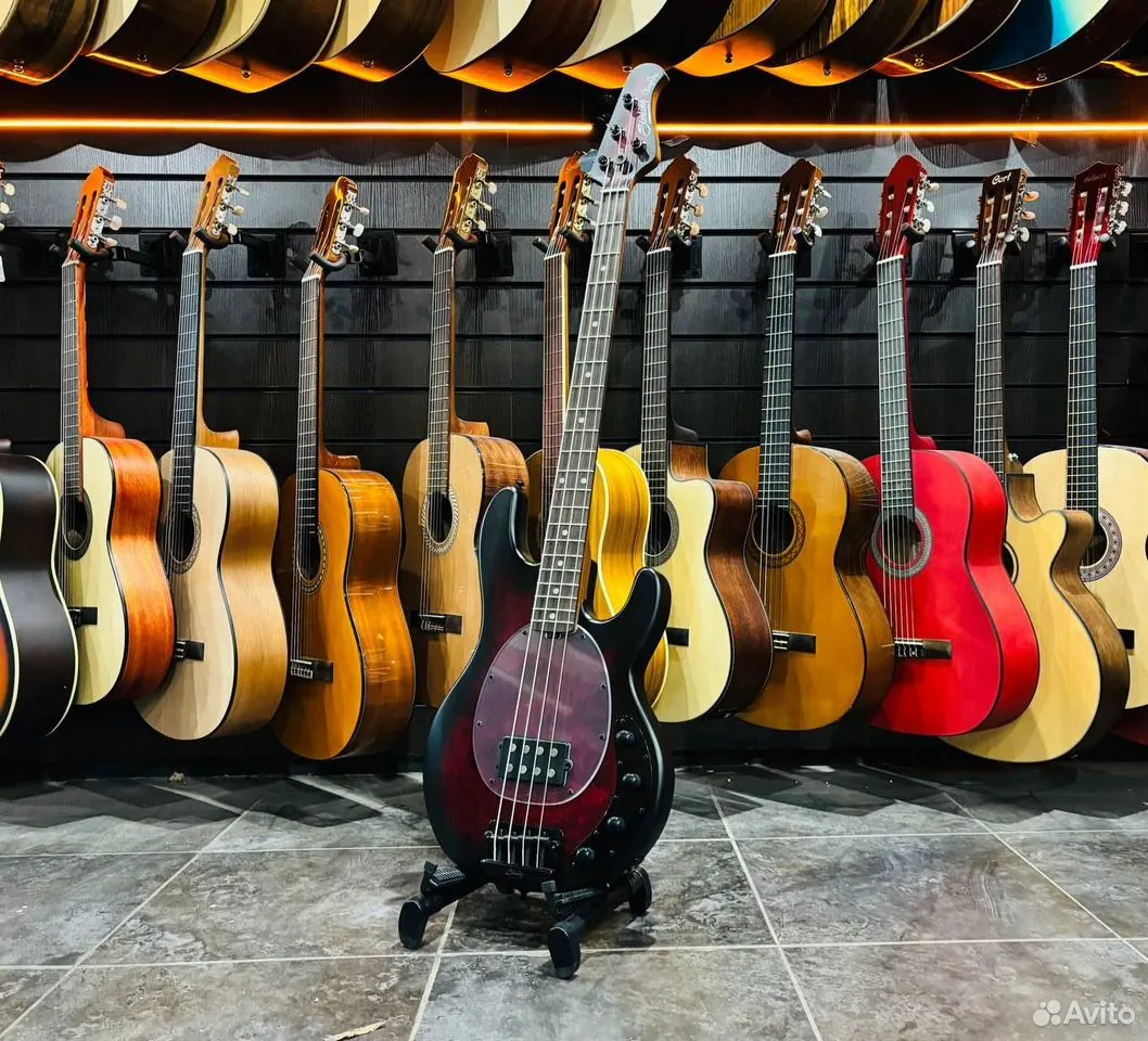 Бас Гитара Sterling by Music Man Dark Scarlet