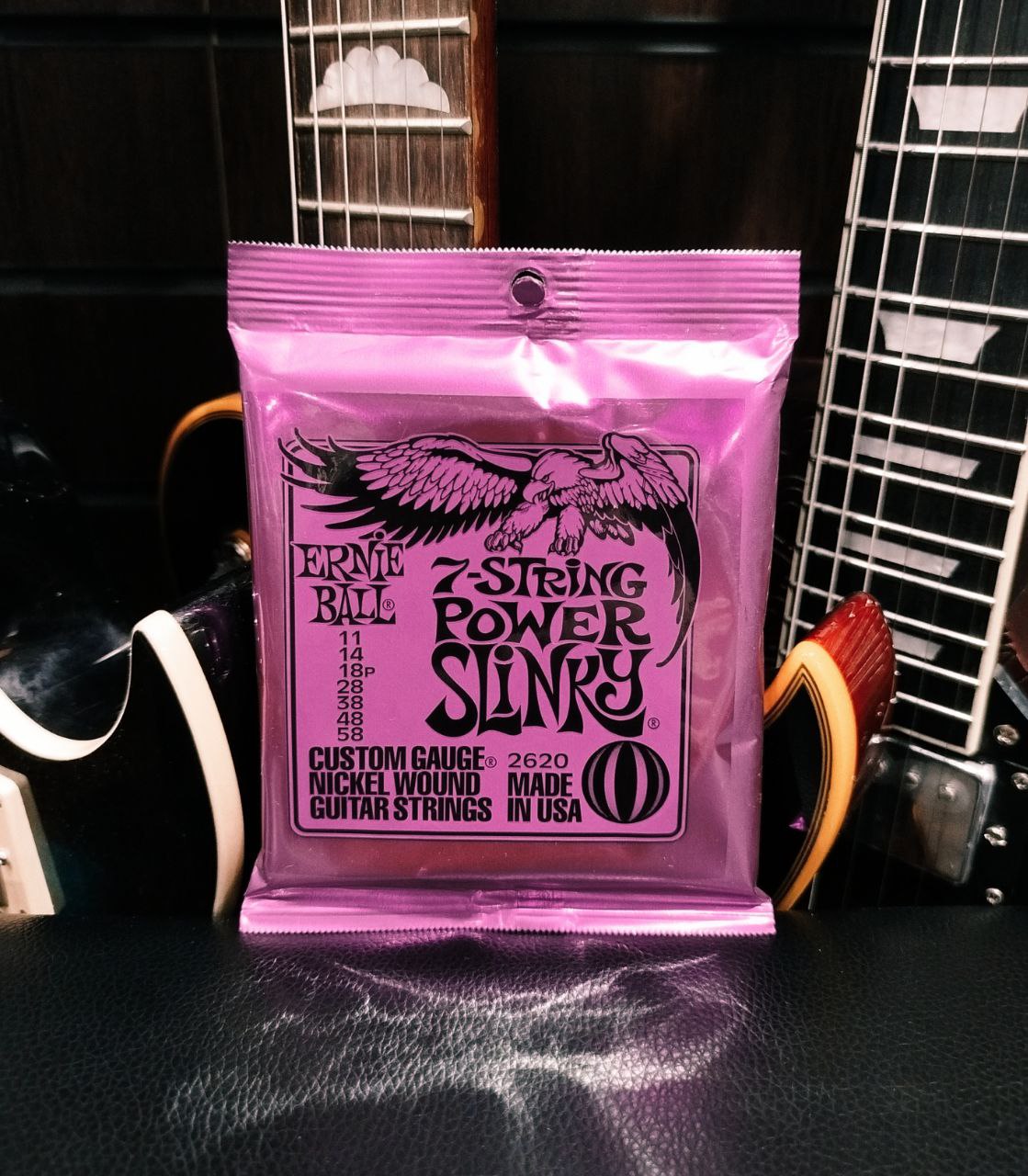 Струны для 7-ми струнной Электрогитары Ernie Ball 11-58 (USA)