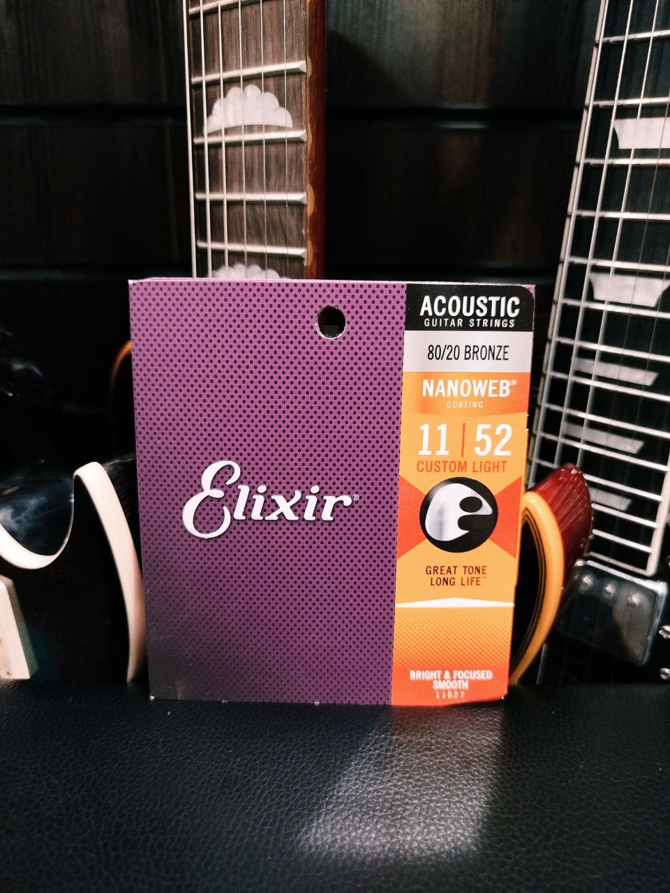 Струны для Акустической Гитары Elixir 11-52 (Оригинал)