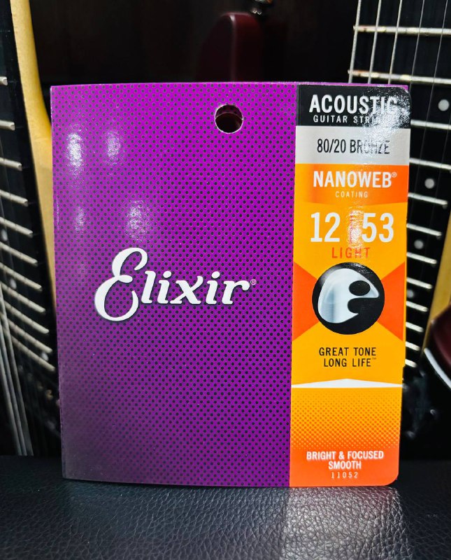 Струны для Акустической Гитары Elixir 12-53 (Оригинал)