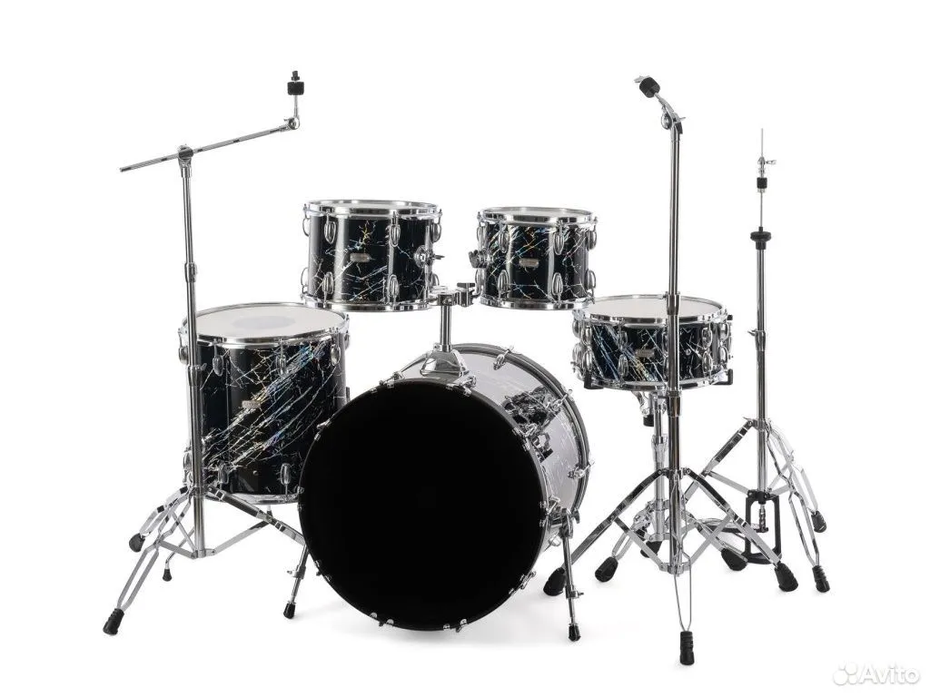 Барабанная установка, Черный мрамор, LDrums