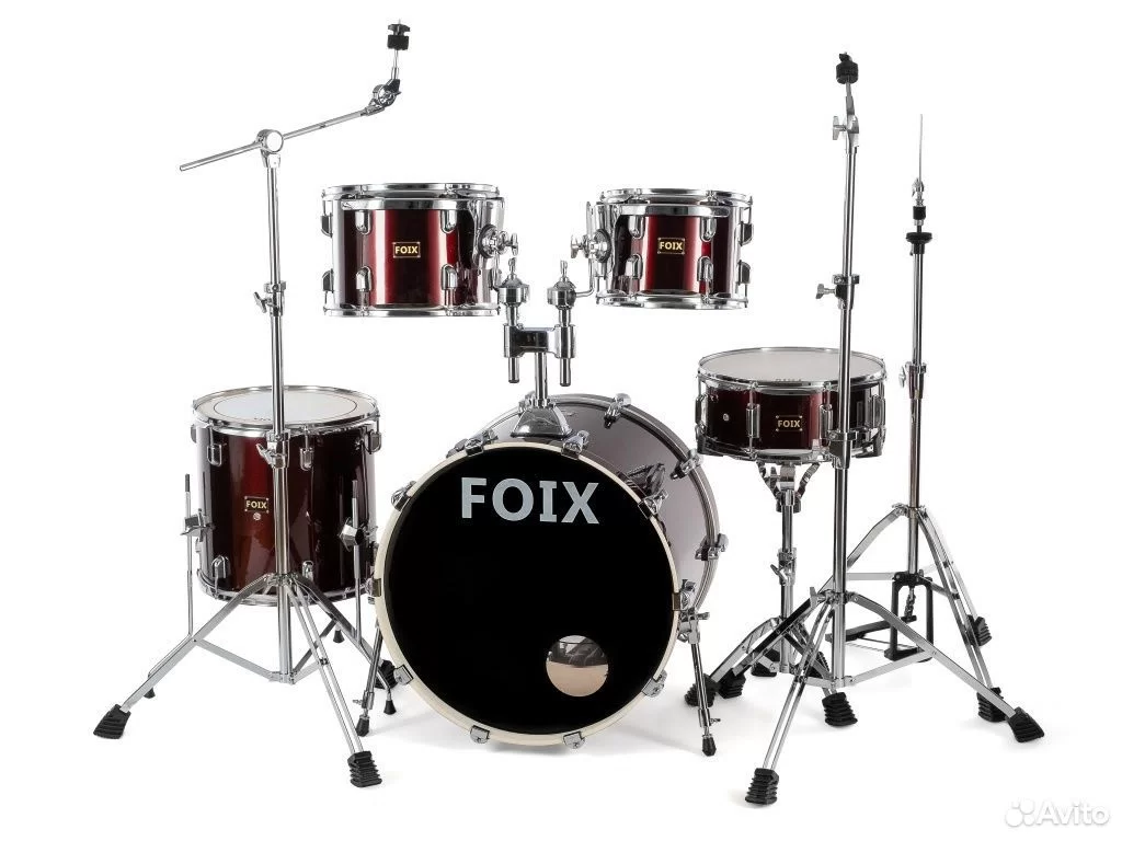 Барабанная установка красная Foix