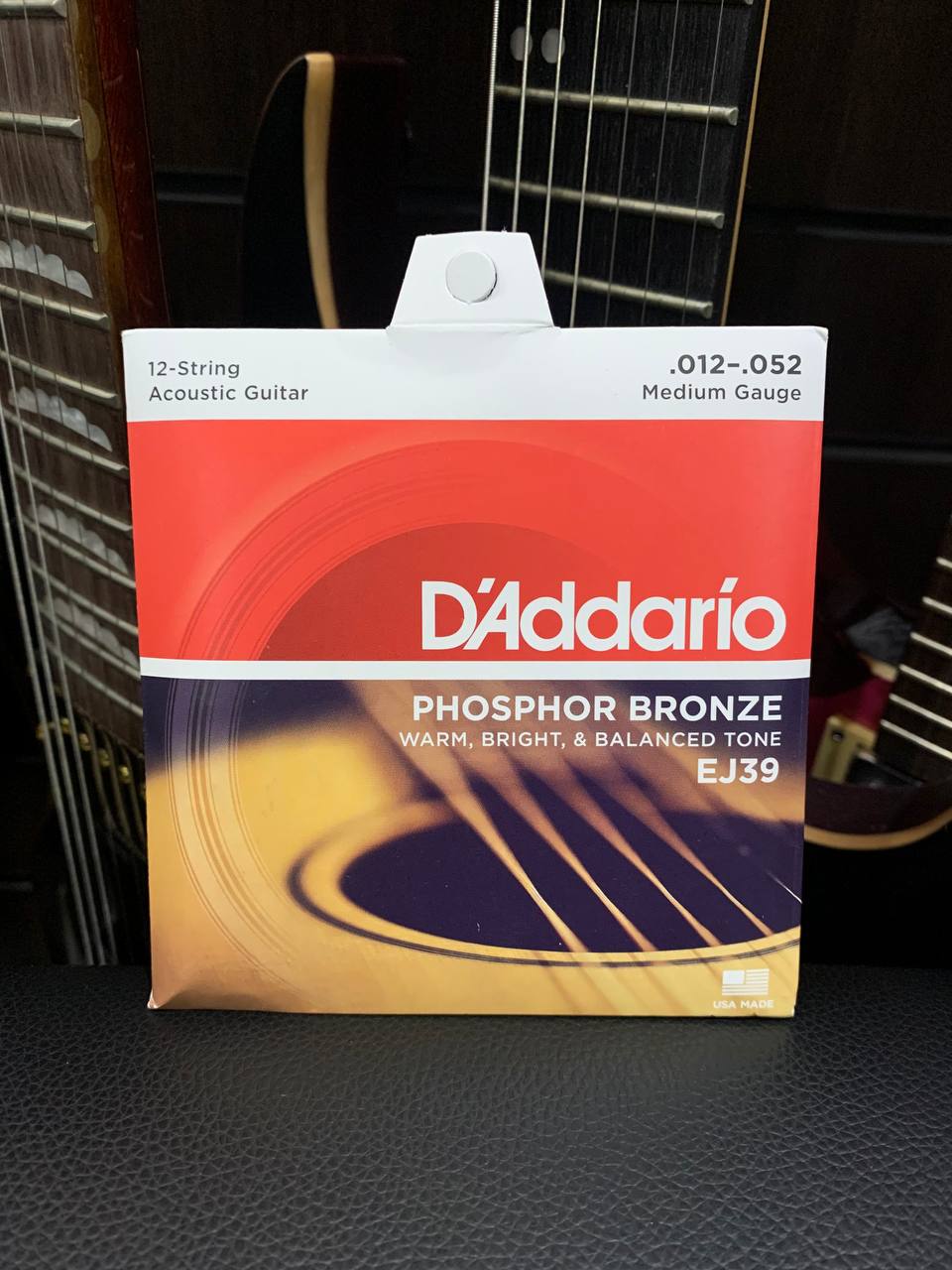 Струны для 12-ти Струнной Акустической Гитары Daddario 12-52 Medium (Оригинал USA)