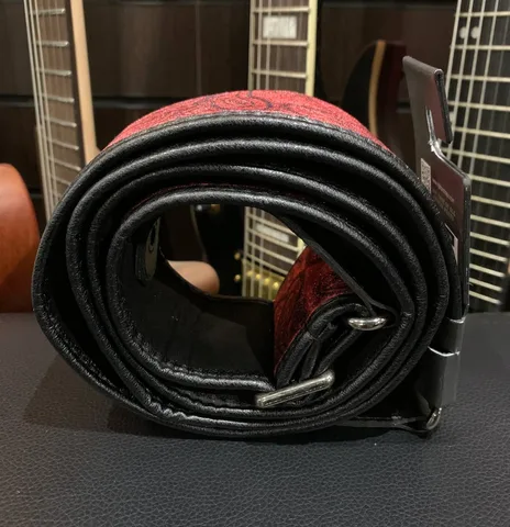 Ремень для Гитар Premium Paisley Velvet Red