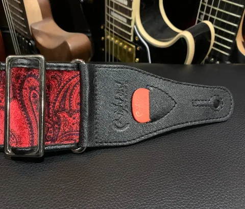 Ремень для Гитар Premium Paisley Velvet Red