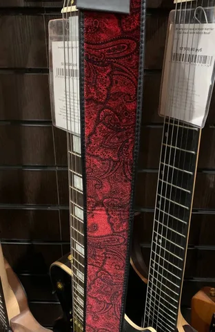 Ремень для Гитар Premium Paisley Velvet Red