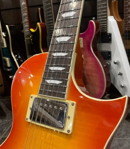 Электрогитара EART Guitar eglp-620 Lemon Yellow - изображение 5