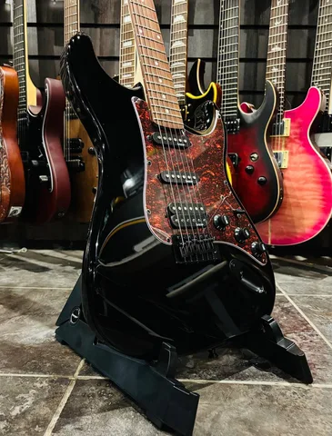 Электрогитара Sqoe Black Stratocaster HSS - изображение 3
