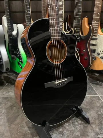 Электро-Акустическая Гитара Trumon 150TF Black из Массива Ели