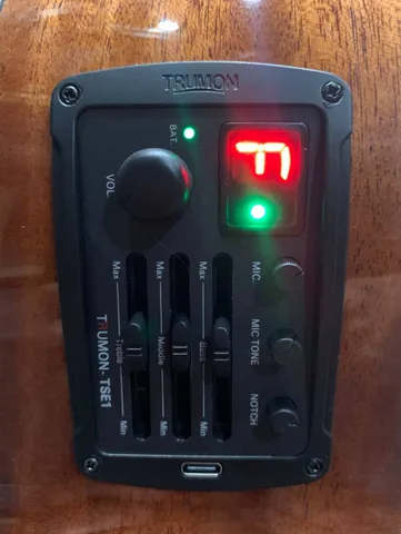 Электро-Акустическая Гитара Trumon 150TF Black из Массива Ели