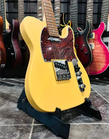 Электрогитара SQOE Telecaster SS Yellow - изображение 3