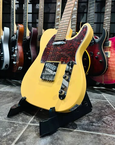 Электрогитара SQOE Telecaster SS Yellow - изображение 5
