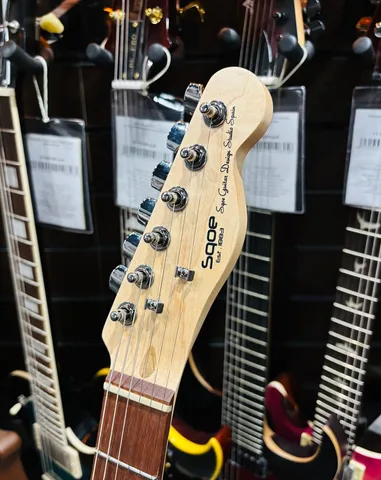 Электрогитара SQOE Telecaster SS Yellow - изображение 9