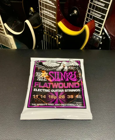 Cтруны для Электрогитары Ernie Ball Flatwound Power 11-48 (USA) - изображение 9