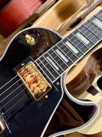 Электрогитара Epiphone Les Paul Custom Ebony - изображение 4