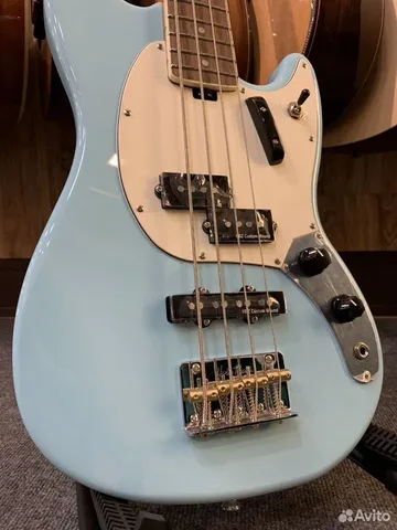 Бас Гитара Harley Benton MV-4PJ Daphne Blue - изображение 3