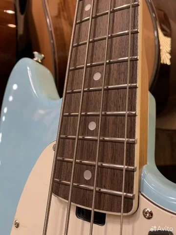 Бас Гитара Harley Benton MV-4PJ Daphne Blue - изображение 7