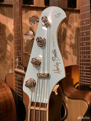 Бас Гитара Harley Benton MV-4PJ Daphne Blue - изображение 9