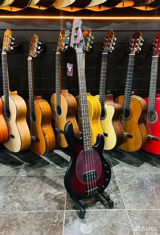 Бас Гитара Sterling by Music Man Dark Scarlet - изображение 2