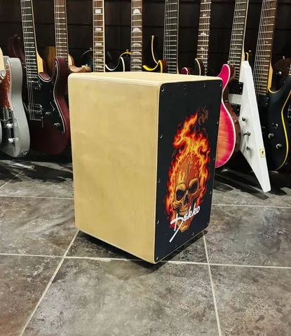 Кахон с Подструнником Dekko Skull Fire