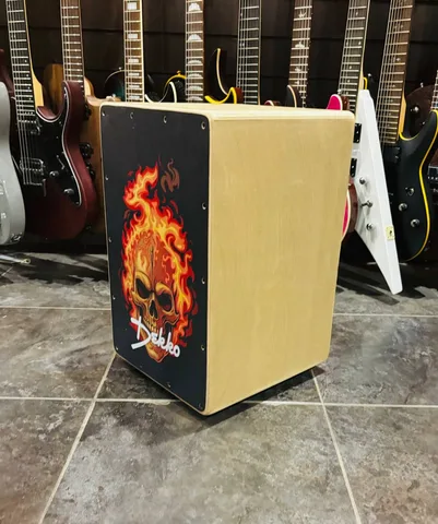 Кахон с Подструнником Dekko Skull Fire