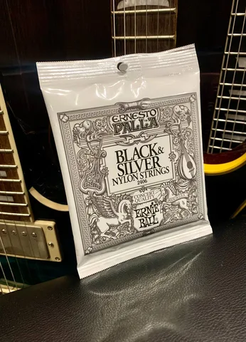 Струны для Классической Гитары Ernie Ball Ernesto Palla Black&Silver Nylon