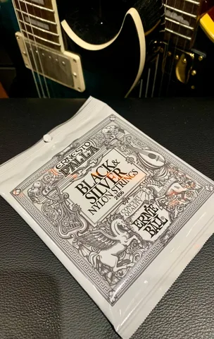 Струны для Классической Гитары Ernie Ball Ernesto Palla Black&Silver Nylon