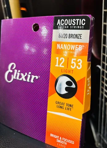 Струны для Акустической Гитары Elixir 12-53 (Оригинал) - изображение 5