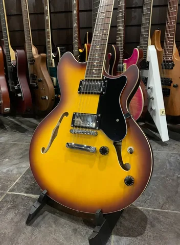 Полуакустическая Гитара Eart Guitar E-325 Tobacco - изображение 4