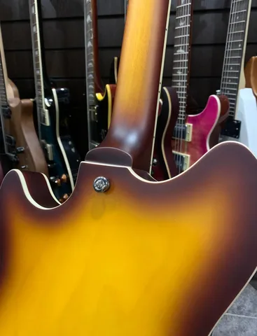 Полуакустическая Гитара Eart Guitar E-325 Tobacco - изображение 9
