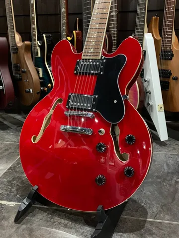 Электрогитара EART 335 Gloss Red - изображение 3
