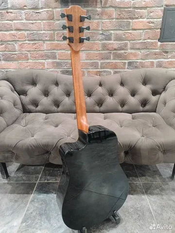 Электроакустическая Гитара LAG T-118D CE-BLK (Массив Красного Кедра) - изображение 2
