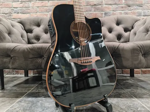 Электроакустическая Гитара LAG T-118D CE-BLK (Массив Красного Кедра) - изображение 3