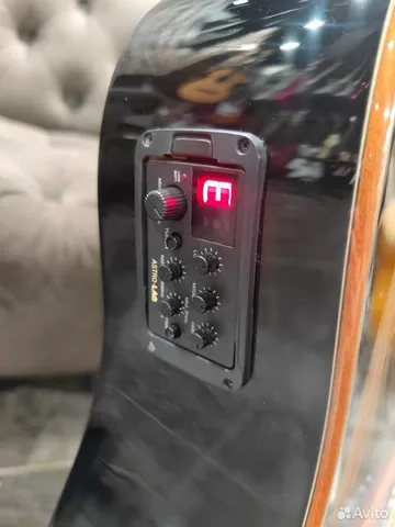 Электроакустическая Гитара LAG T-118D CE-BLK (Массив Красного Кедра) - изображение 5