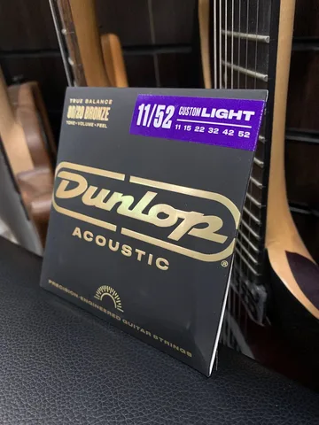 Струны для Акустической Гитары Dunlop 11-52 Bronze Light Custom  - изображение 3