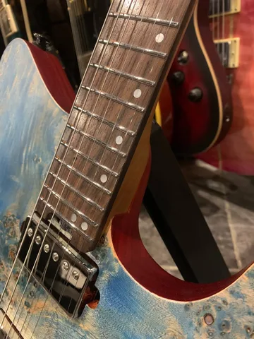 Безголовая Электрогитара Eart Guitar GW2 Headless Blue - изображение 5